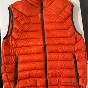 Free Country Men's Vibrant Orange Quilted Vest